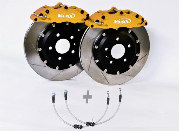 V-Maxx Big Brake Kit 290mm Bremsanlage Bremsen Set für Ford Fiesta JA8 bis 103kW 20FO29002X-gelb