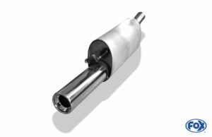 Fox Auspuff Sportauspuff Sportendschalldämpfer für Opel Corsa A-CC 1