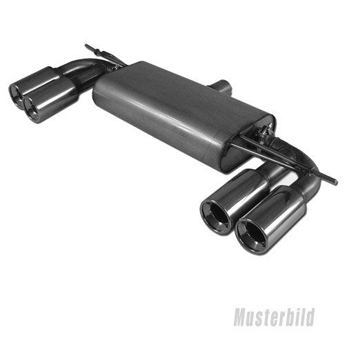 Fox Duplex Auspuff Sportauspuff Endschalldämpfer für Hyundai i30N Performance HY141023-055