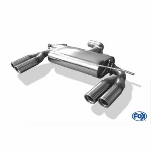 Fox Auspuff Sportauspuff Duplex Sportendschalldämpfer für Audi A3 8P 3-türer AU051175-148