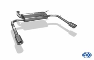 Fox Duplex Auspuff Sportauspuff für Renault Laguna III Grandtour 2.0l 150kW