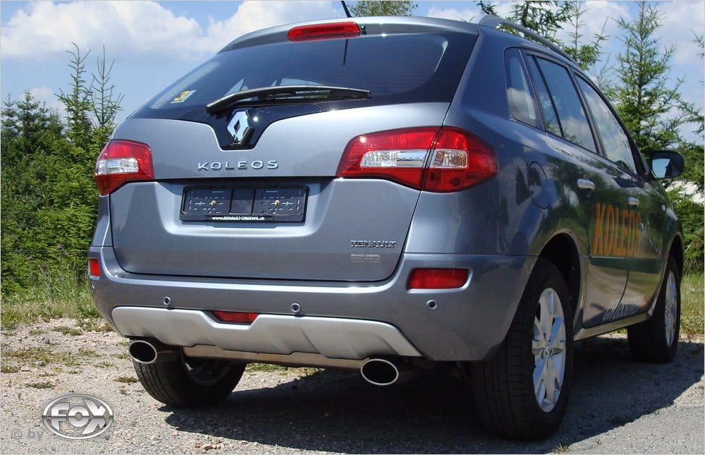 Fox Duplex Auspuff Sportauspuff Endschalldämpfer für Renault Koleos Diesel 2