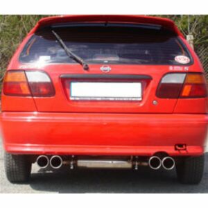 Fox Duplex Auspuff Sportauspuff Komplettanlage für Nissan Almera N15 Hatchback NI030015-072-KO