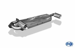 Fox Duplex Auspuff Sportauspuff Sportendschalldämpfer für MG TF 1.8 88/100/118kW