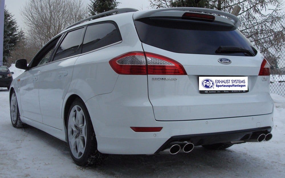 Fox Duplex Auspuff Sportauspuff Sportendschalldämpfer für Ford Mondeo 4 2.5
