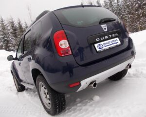 Fox Auspuff Sportauspuff Duplex Sportendschalldämpfer für Dacia Duster 4x4 1.5l