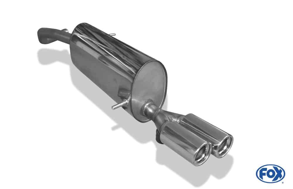 Fox Auspuff Sportauspuff Sportendschalldämpfer für Skoda Fabia RS 5J Limo 1