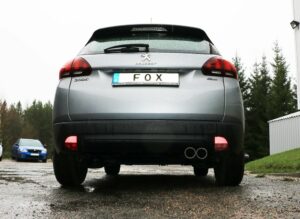 Fox Auspuff Sportauspuff Komplettanlage für Peugeot 2008 1.2l 60W