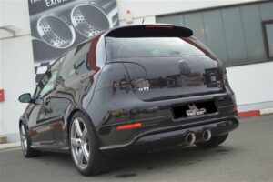 Streetbeast Sportauspuff 76mm Duplex-Anlage Klappensteuerung für VW Golf V GTI