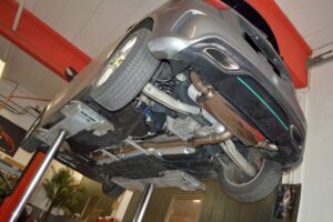 Streetbeast Sportauspuff 76mm Duplex-Anlage Klappensteuerung für Mercedes A-Kl.