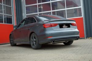 Streetbeast Sportauspuff 76mm Duplex-Anlage mit Soundgenerator für Audi A3 8V Friedrich Motorsport SBAU56AD-X3-X