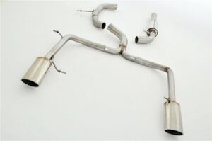 Friedrich Motorsport 76mm Duplex Sportauspuff Anlage für VW Passat 3C B6 2.0 TDI