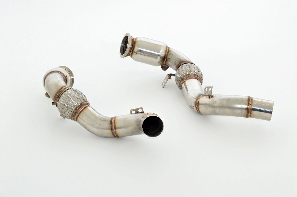 Friedrich Motorsport 3 Zoll 2x76mm Downpipe + Kat für BMW X5 F15 F85 X6 F16