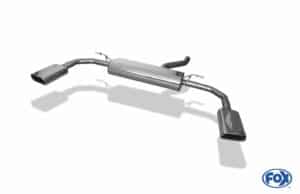 Fox Sportauspuff Duplex Komplettanlage für Mercedes CLA 117 Coupe Shooting Brake MB210003-671-KO