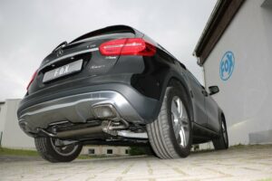 Fox Auspuff Sportauspuff Duplex Sportendschalldämpfer für Mercedes GLA X156