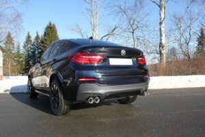 Fox Duplex Auspuff Sportauspuff Endschalldämpfer für BMW X4 F26 - 35i BM170025-152