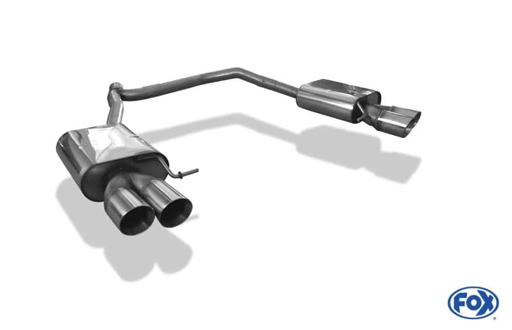 Fox Duplex Auspuff Sportauspuff Sportendschalldämpfer für Seat Leon ST 5F 1