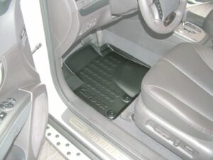 Carbox FLOOR Fußraumschale Gummimatte für Hyundai Santa Fe 2 Faceli. vorne links