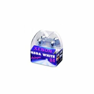 XENON LIGHT H4 60/55W SUPER WHITE GLÜHLAMPEN GLÜHBIRNE MEGA WHITE 2er SET