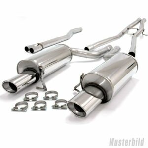 Friedrich Motorsport 76mm Duplex Sportauspuff Auspuff Anlage für VW Passat 3C B6 991416-X3-X