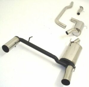 Friedrich Motorsport Gruppe A Duplex Sportauspuff Anlage für Ford Fiesta JAS/JBS