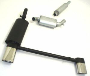 Friedrich Motorsport Gruppe A Duplex Sportauspuff für VW Golf II 83-92 1.8l 16V