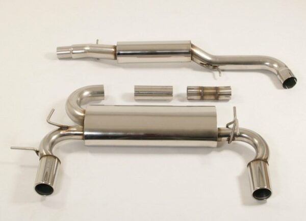 Friedrich Motorsport 3 Zoll Duplex Sportauspuff Anlage für VW Golf 4 R32 3.2l