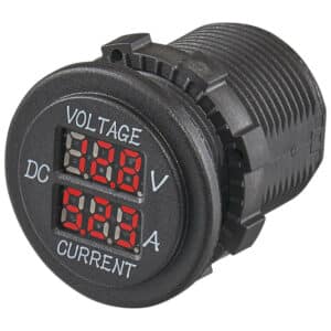 Accurat Ampere- und Voltmeter-Einbaudisplay