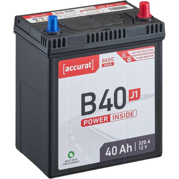 Accurat Basic Asia B40 J1 Autobatterie 40Ah