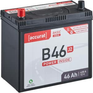 Accurat Basic Asia B46 J2 Autobatterie 46Ah