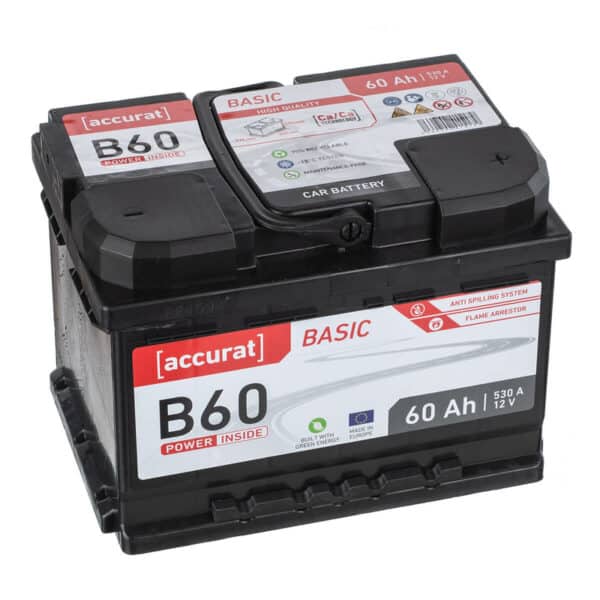 Accurat Basic B60 Autobatterie 60Ah