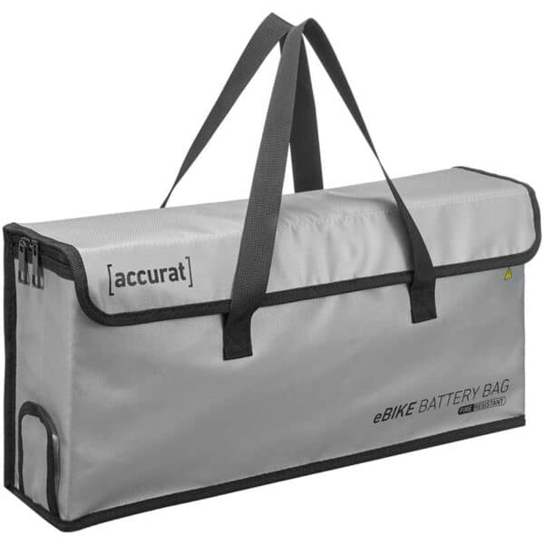 Accurat Bike Battery Bag feuerfeste E-Bike Akku-Tasche (silbern)