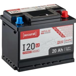 Accurat Impulse I20L2 Autobatterie 20 Ah LiFePO4