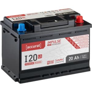 Accurat Impulse I20L3 Autobatterie 20 Ah LiFePO4