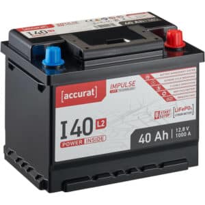 Accurat Impulse I40L2 Autobatterie 40Ah LiFePO4