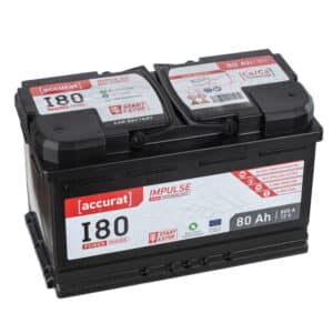 Accurat Impulse I80 Autobatterie 80Ah AGM Start-Stop