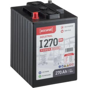 Accurat Industrial I270 DIN 6V 270Ah Versorgungsbatterie
