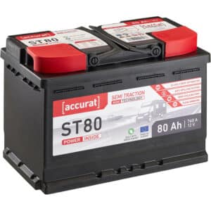 Accurat Semi Traction ST80 AGM Versorgungsbatterie 80Ah