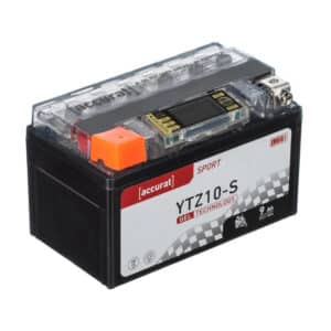Accurat Sport GEL LCD YTZ10-S Motorradbatterie 9Ah 12V (DIN 50922) YG10ZS YT10B-4