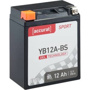 Accurat Sport GEL YB12A-BS Motorradbatterie 12Ah 12V