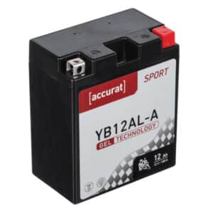 Accurat Sport GEL YB12AL-A Motorradbatterie 12Ah 12V (DIN 51213) YG12AL-A GEL12-12AL-A