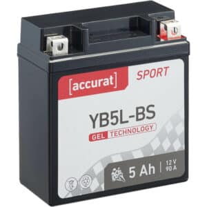 Accurat Sport GEL YB5L-BS Motorradbatterie 5Ah 12V