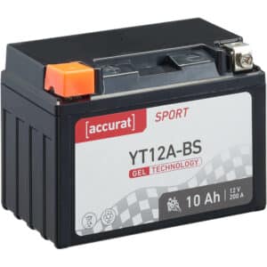 Accurat Sport GEL YT12A-BS Motorradbatterie 10Ah 12V