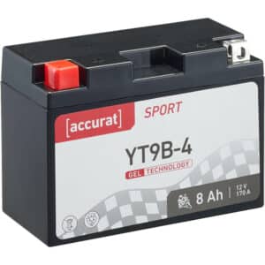 Accurat Sport GEL YT9B-4 Motorradbatterie 8Ah 12V
