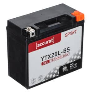 Accurat Sport GEL YTX20L-BS Motorradbatterie 20Ah 12V