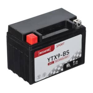 Accurat Sport GEL YTX9-BS Motorradbatterie 9Ah 12V (DIN 50812) YT9B-BS YG9-BS