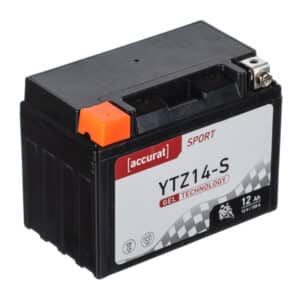 Accurat Sport GEL YTZ14-S Motorradbatterie 12Ah 12V (DIN 51101) YTZ14S YTZ14S-BS YG14ZS