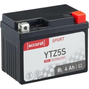 Accurat Sport GEL YTZ5S Motorradbatterie 4Ah 12V