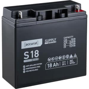 Accurat Supply S18 12V AGM Bleiakku 18Ah