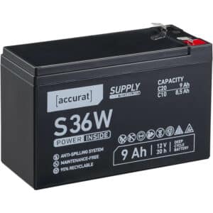 Accurat Supply S36W AGM Bleiakku 9 Ah